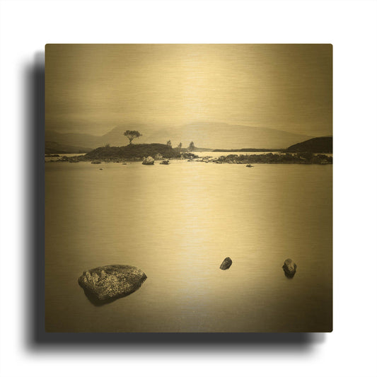'Nah Achlaise' By Nina Papiorek Gold Metal Wall Art