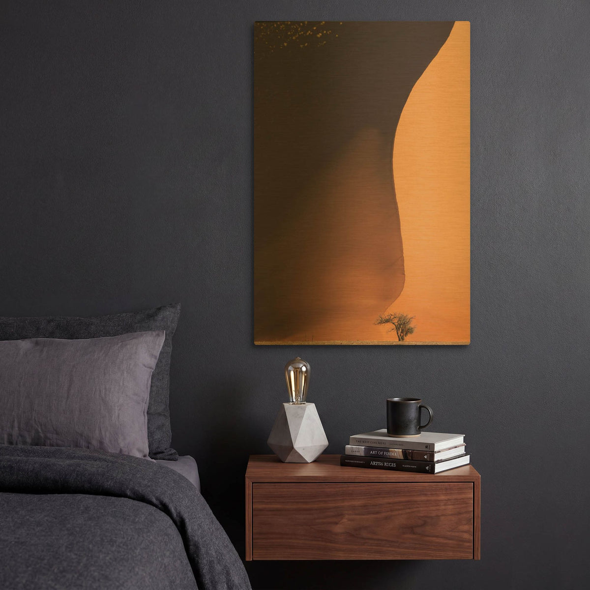 'Namibia The Dune' By Nina Papiorek Gold Metal Wall Art