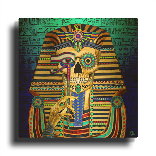 'Funky Bone Pharaoh' By Fusion Idol Arts Gold Metal Wall Art