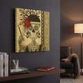 'Mrs Gloria Vanderbone' By Fusion Idol Arts Gold Metal Wall Art