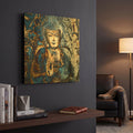 'Inner Guidance' By Fusion Idol Arts Gold Metal Wall Art