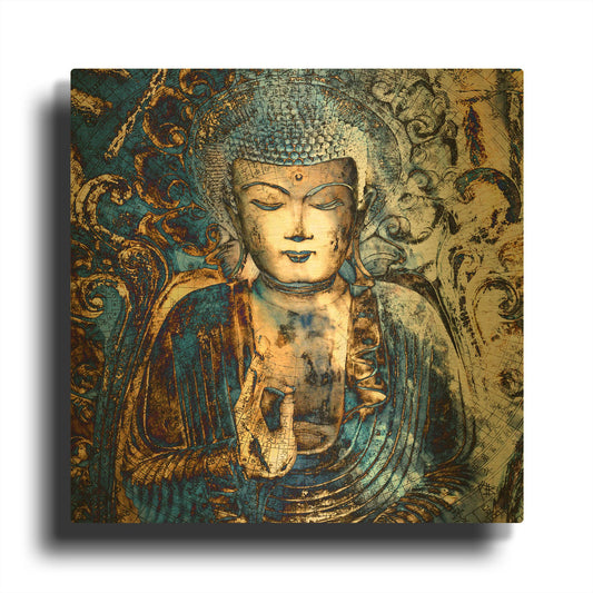 'Inner Guidance' By Fusion Idol Arts Gold Metal Wall Art