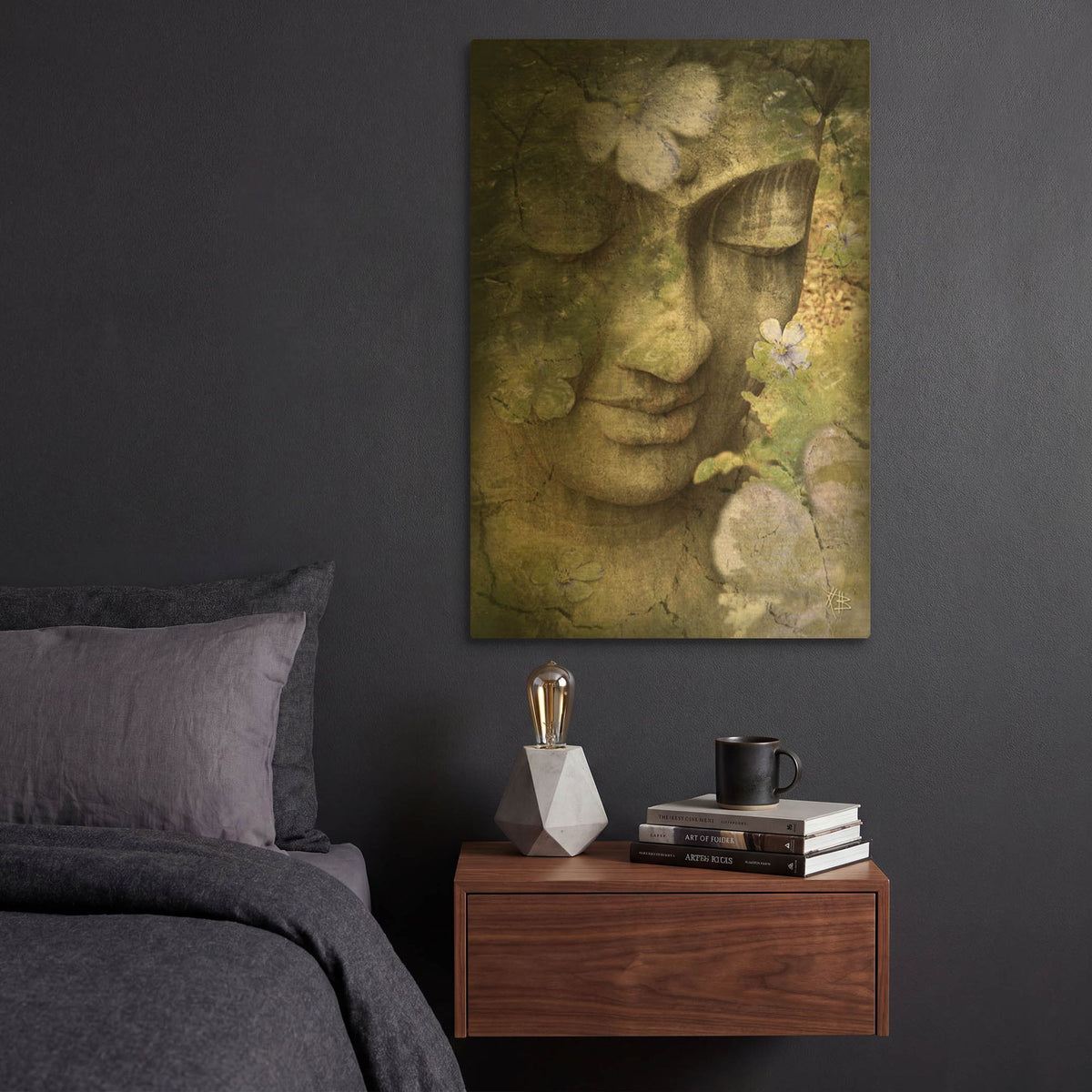 'Inner Tranquility' By Fusion Idol Arts Gold Metal Wall Art