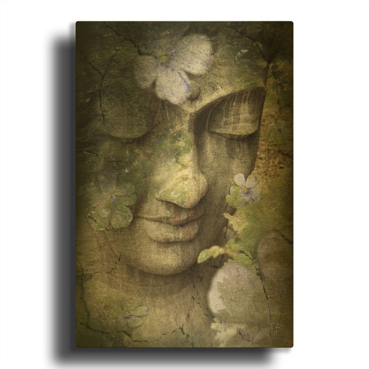 'Inner Tranquility' By Fusion Idol Arts Gold Metal Wall Art