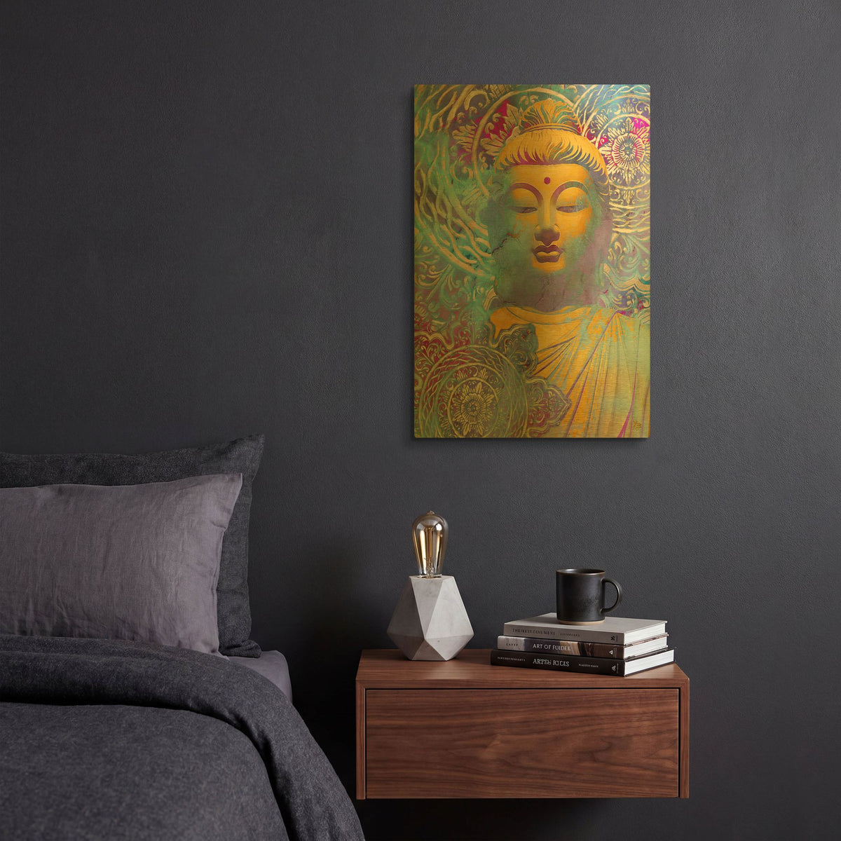 'Light of Truth' By Fusion Idol Arts Gold Metal Wall Art