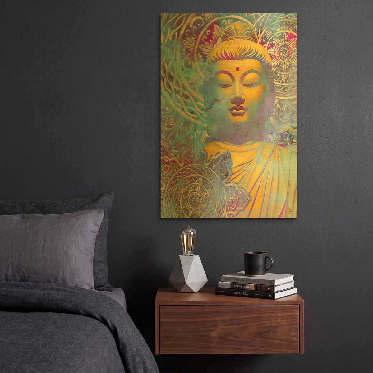 'Light of Truth' By Fusion Idol Arts Gold Metal Wall Art