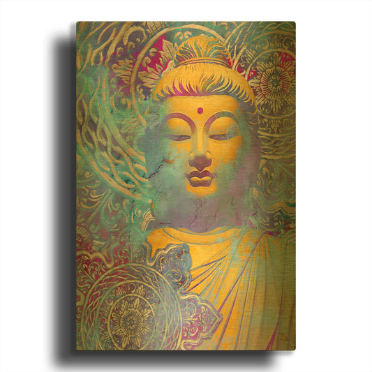 'Light of Truth' By Fusion Idol Arts Gold Metal Wall Art