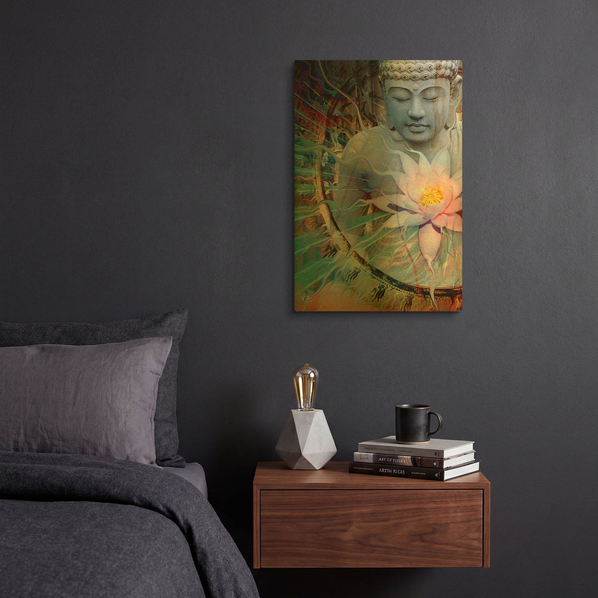 'Living Radiance' By Fusion Idol Arts Gold Metal Wall Art