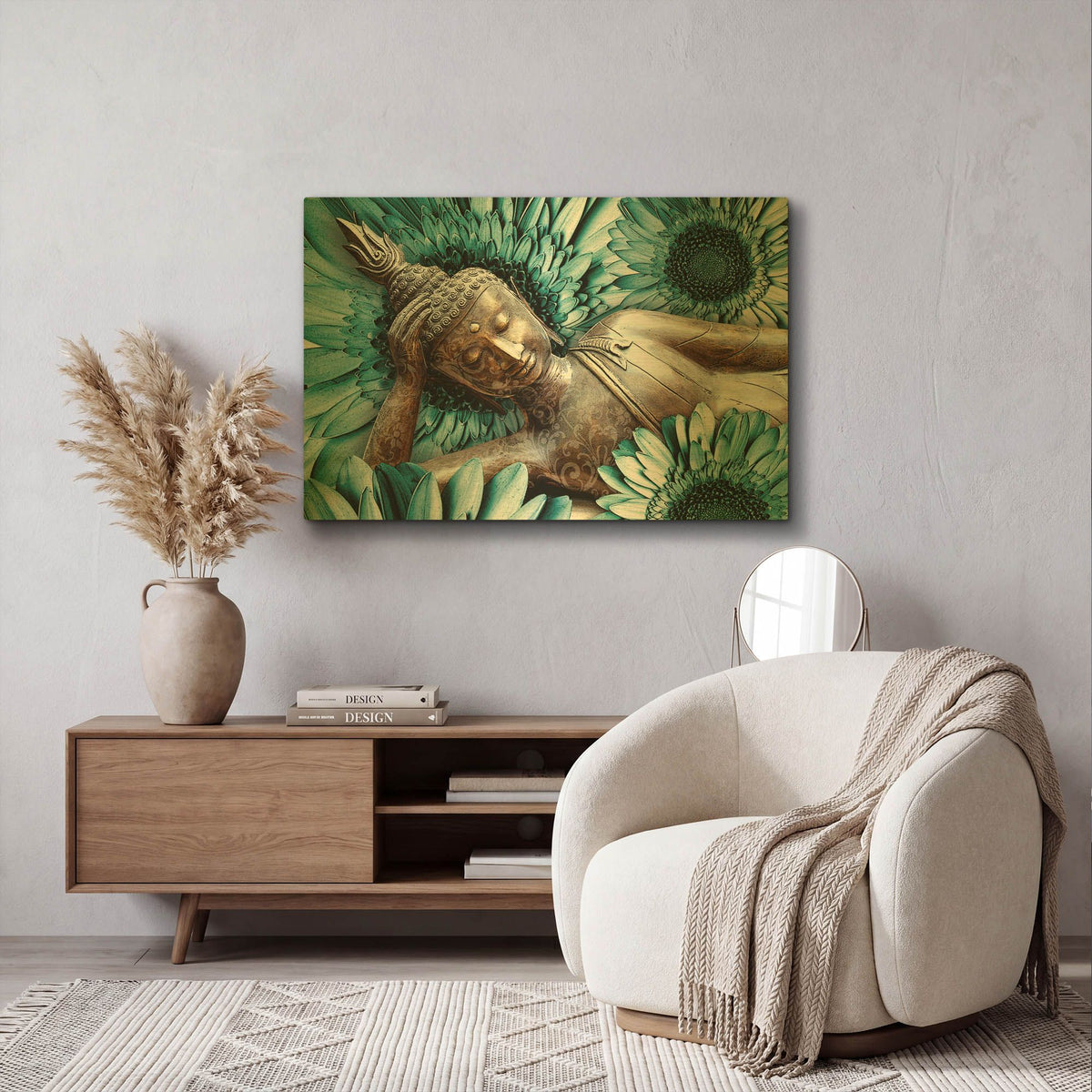'Mind Bloom' By Fusion Idol Arts Gold Metal Wall Art
