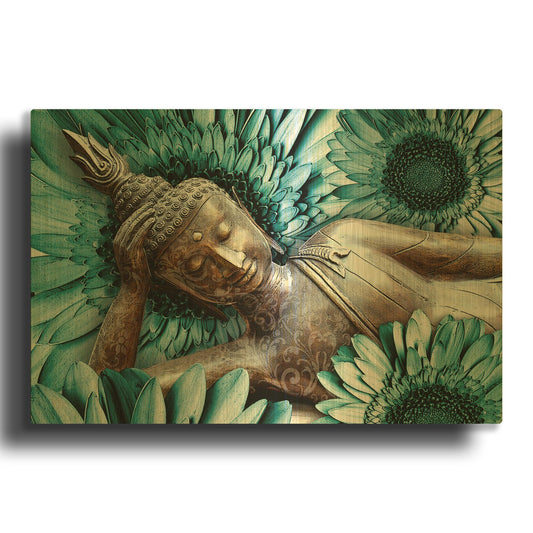 'Mind Bloom' By Fusion Idol Arts Gold Metal Wall Art