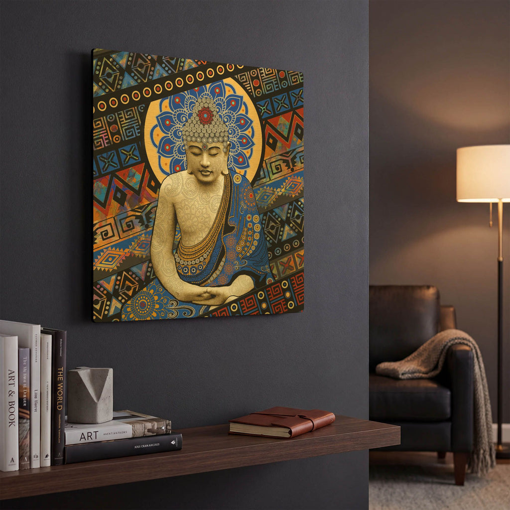 'Rhythm of My Mind' By Fusion Idol Arts Gold Metal Wall Art