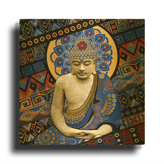 'Rhythm of My Mind' By Fusion Idol Arts Gold Metal Wall Art