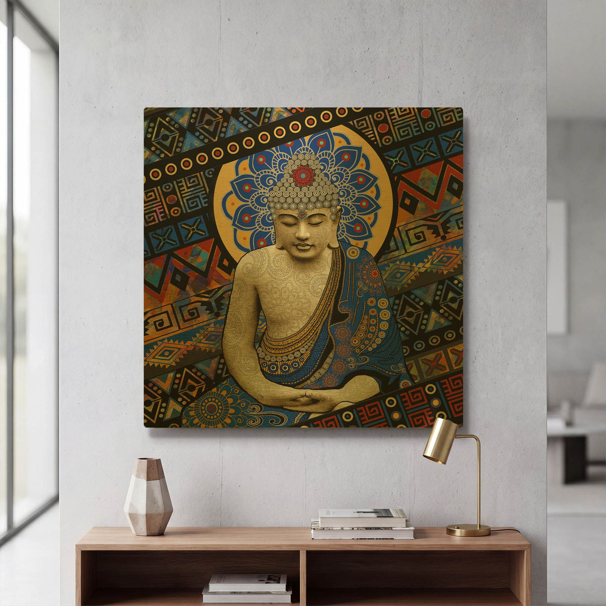 'Rhythm of My Mind' By Fusion Idol Arts Gold Metal Wall Art
