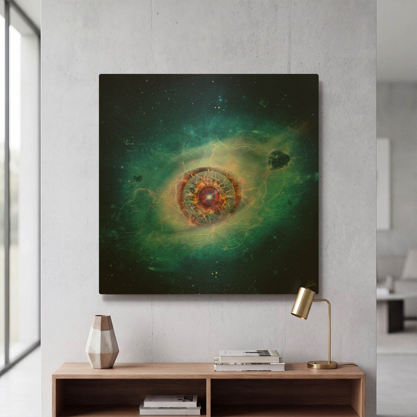 'Uncertain Fate' By Mario Sanchez Nevado Gold Metal Wall Art