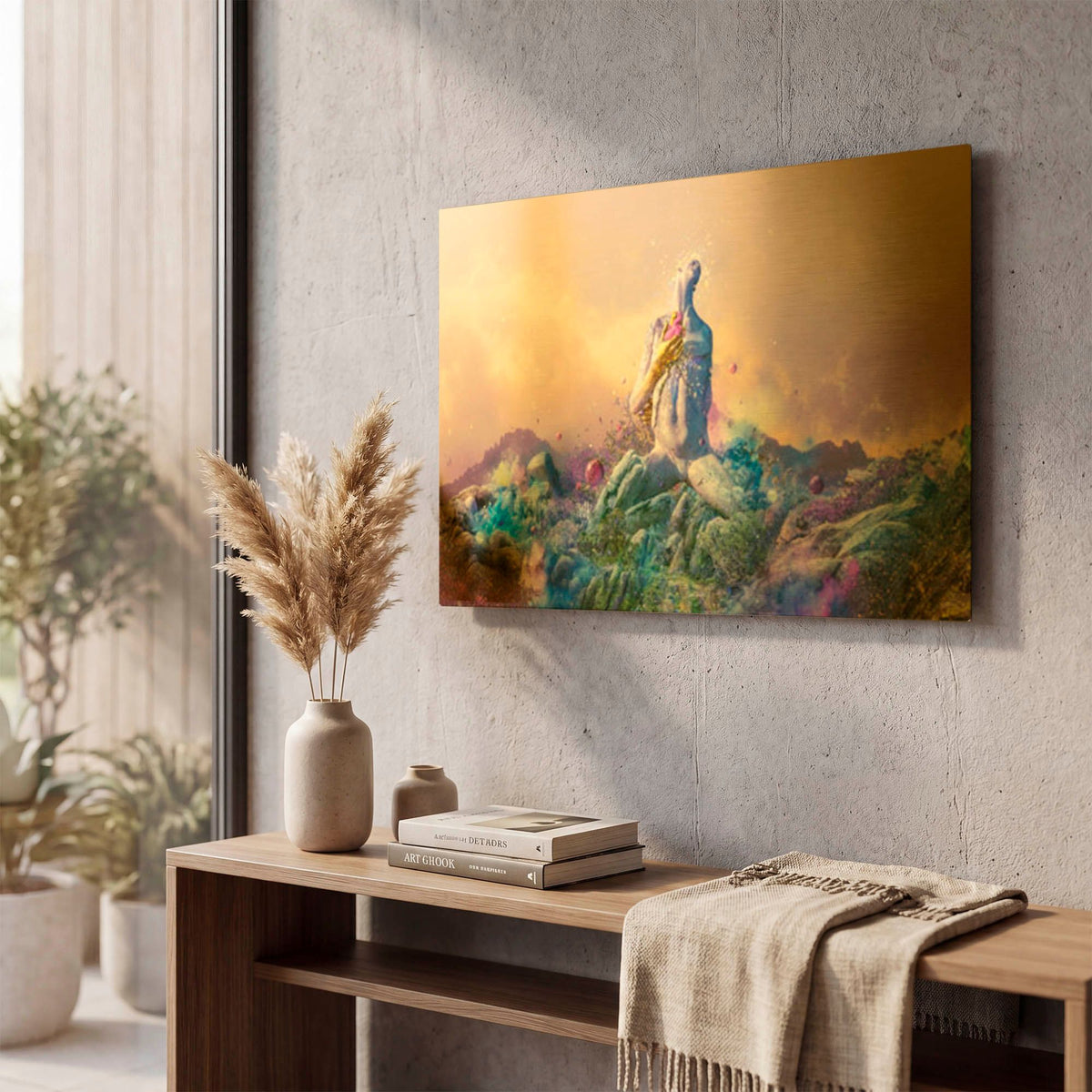 'Vulnicura' By Mario Sanchez Nevado Gold Metal Wall Art