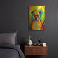 'Pop Art Boxer' By Furbaby Affiliates Gold Metal Wall Art