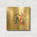 'Colorful Watercolor Cocker Spaniel' By Furbaby Affiliates Gold Metal Wall Art