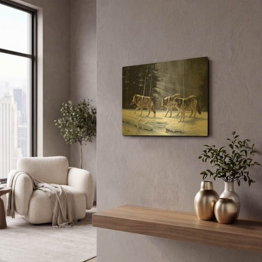 'Six Pack Minus Three' By R. Hed Gold Metal Wall Art