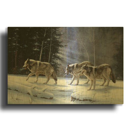 'Six Pack Minus Three' By R. Hed Gold Metal Wall Art