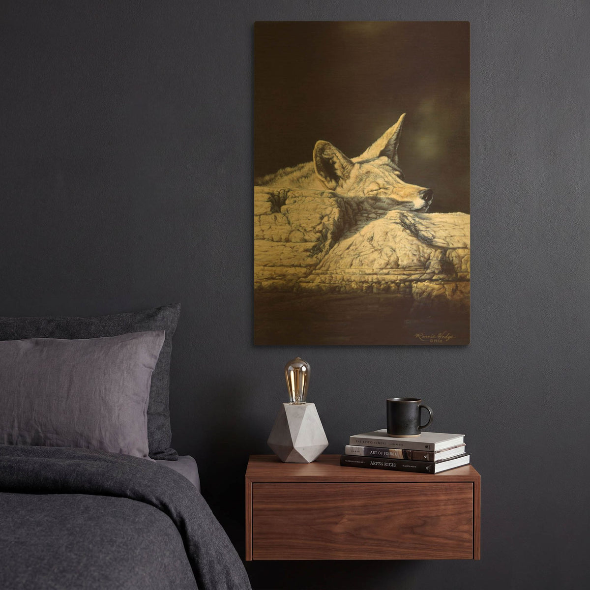 'Z-Z-Z-Z-Z-Z' By R. Hed Gold Metal Wall Art