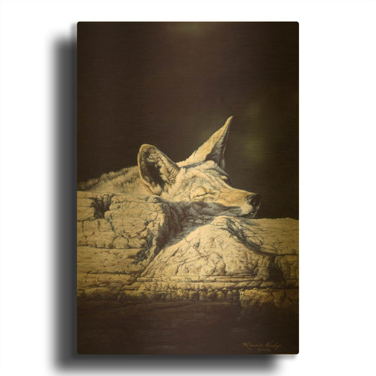 'Z-Z-Z-Z-Z-Z' By R. Hed Gold Metal Wall Art