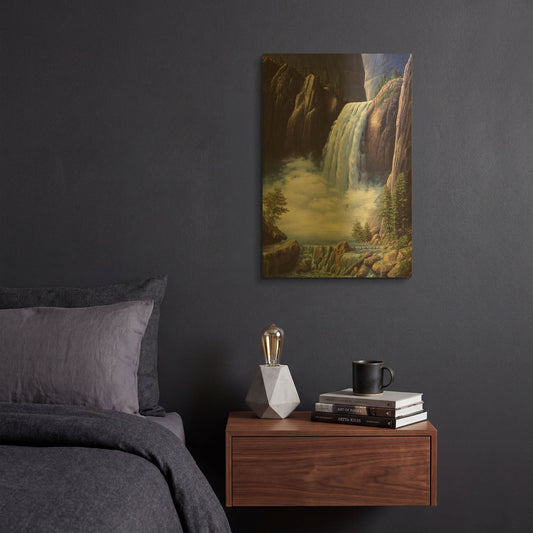 'Heavenly Place' By R. Hed Gold Metal Wall Art