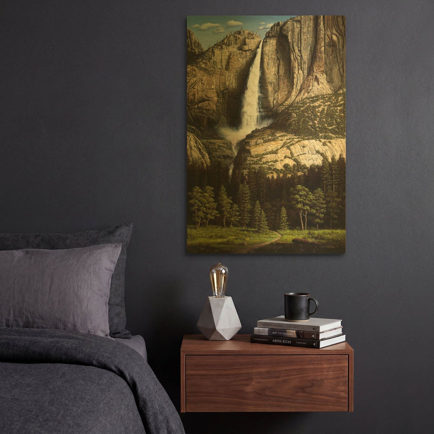 'Water Dance' By R. Hed Gold Metal Wall Art