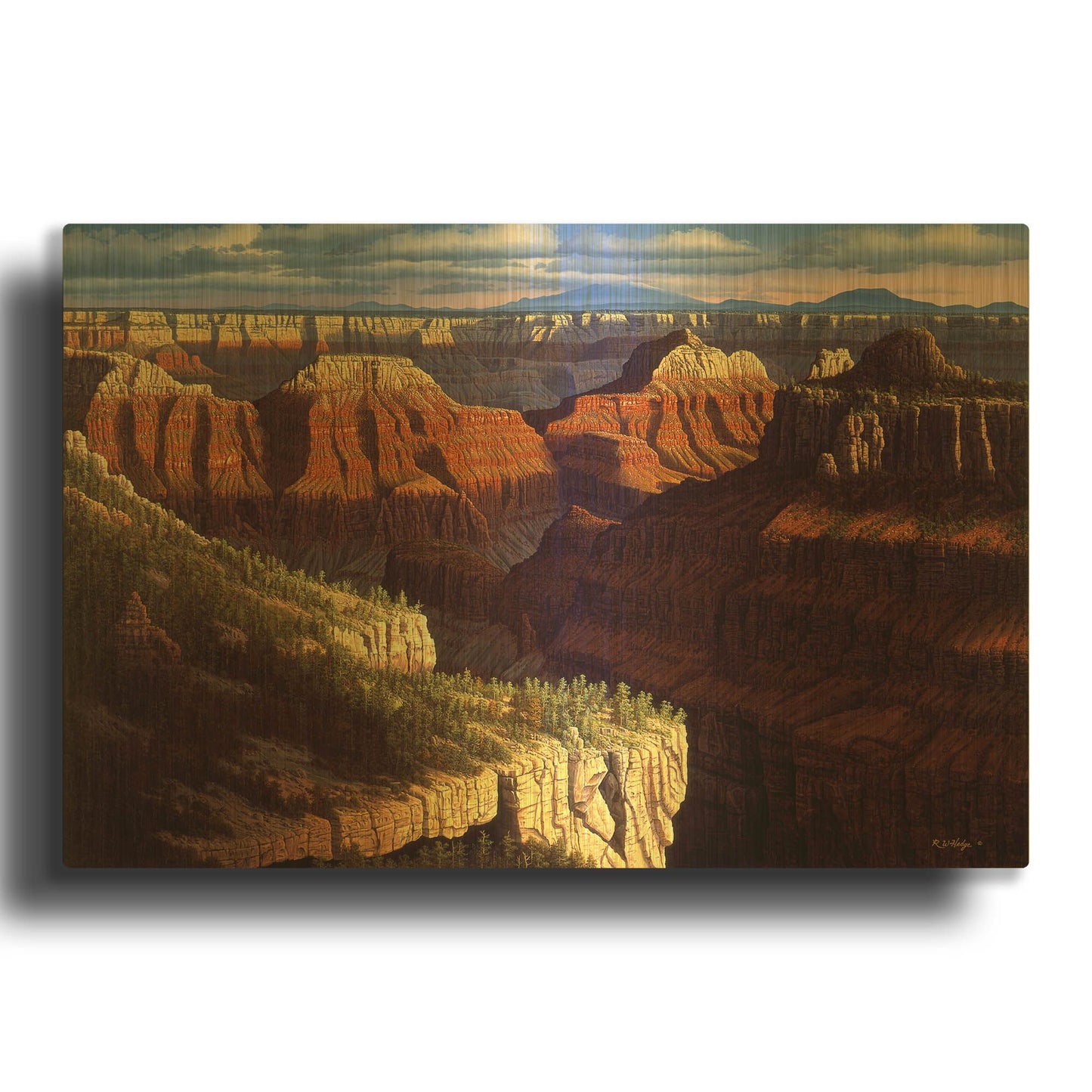 'Golden Age' By R. Hed Gold Metal Wall Art