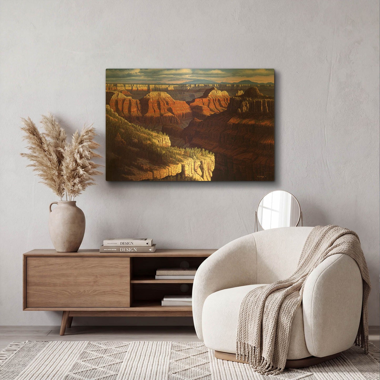'Golden Age' By R. Hed Gold Metal Wall Art
