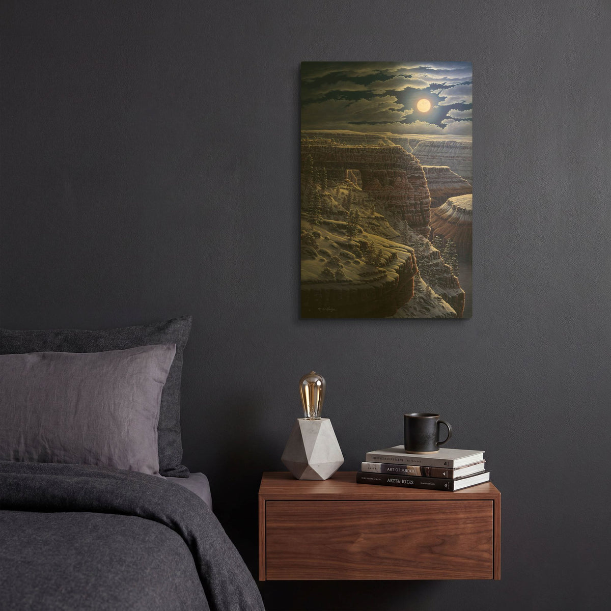 'Easy Morning' By R. Hed Gold Metal Wall Art