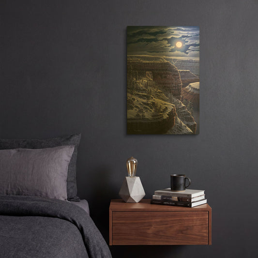'Easy Morning' By R. Hed Gold Metal Wall Art