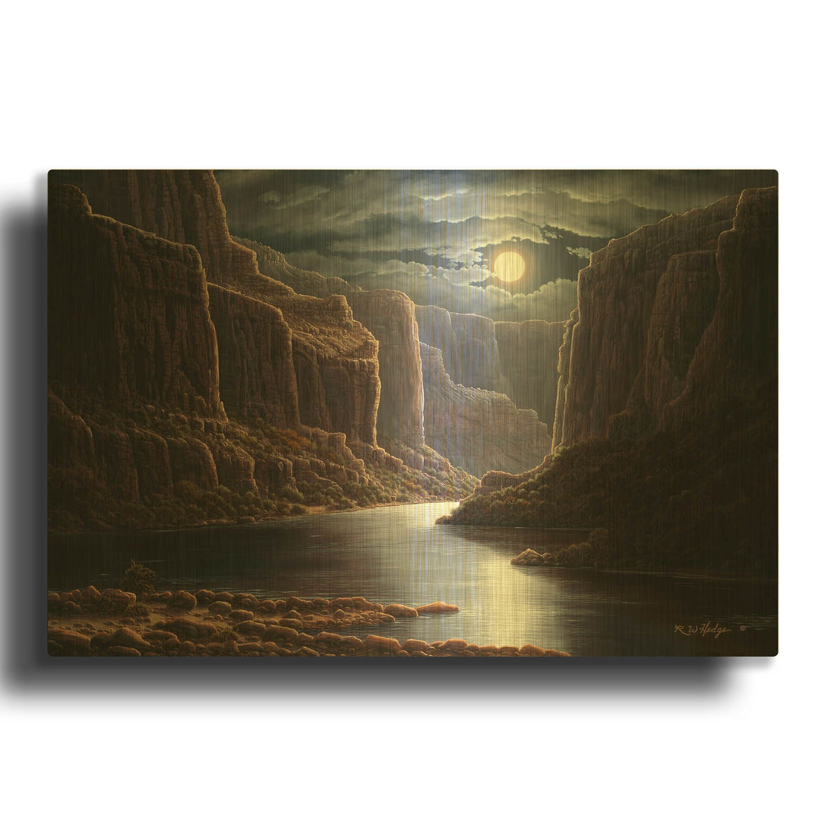 'Rise And Shine' By R. Hed Gold Metal Wall Art