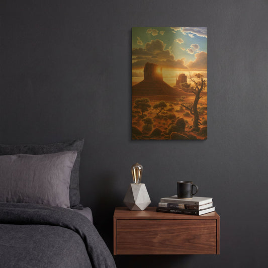 'Healing Hands' By R. Hed Gold Metal Wall Art