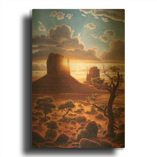 'Healing Hands' By R. Hed Gold Metal Wall Art