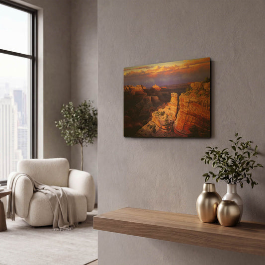'Symphony' By R. Hed Gold Metal Wall Art