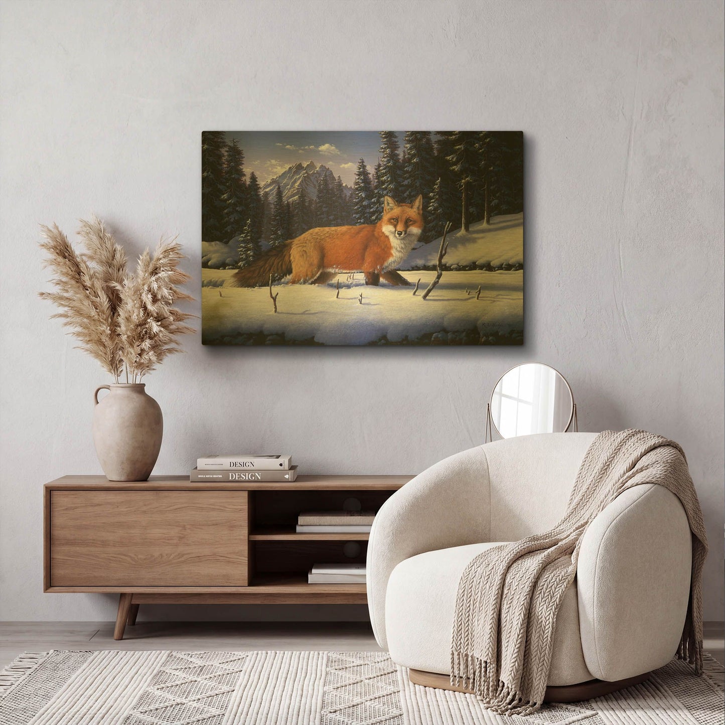'Red, White And Blue' By R. Hed Gold Metal Wall Art