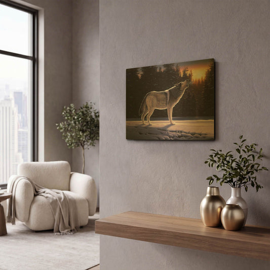'The Last Ember' By R. Hed Gold Metal Wall Art