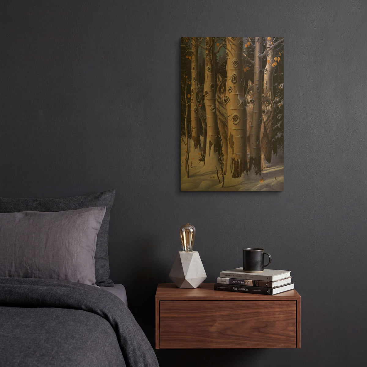 'The Eyes Of The King' By R. Hed Gold Metal Wall Art