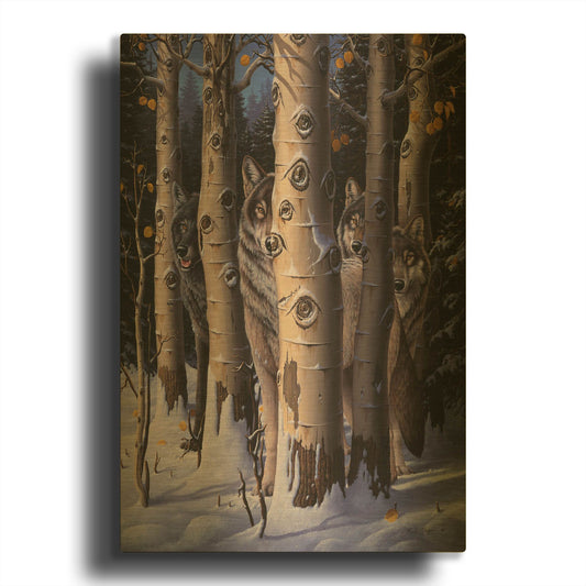 'The Eyes Of The King' By R. Hed Gold Metal Wall Art