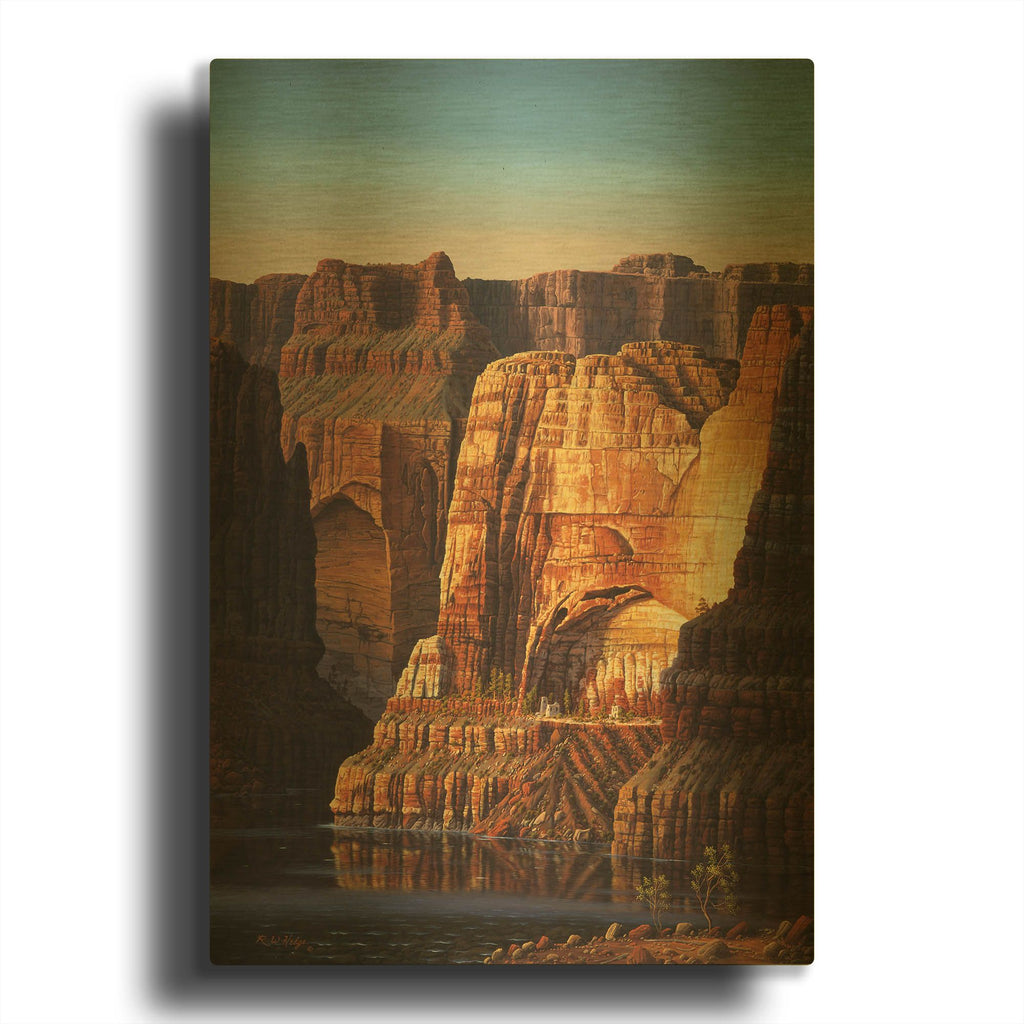 'Pure Sunny Day' By R. Hed Gold Metal Wall Art