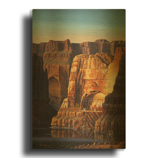 'Pure Sunny Day' By R. Hed Gold Metal Wall Art