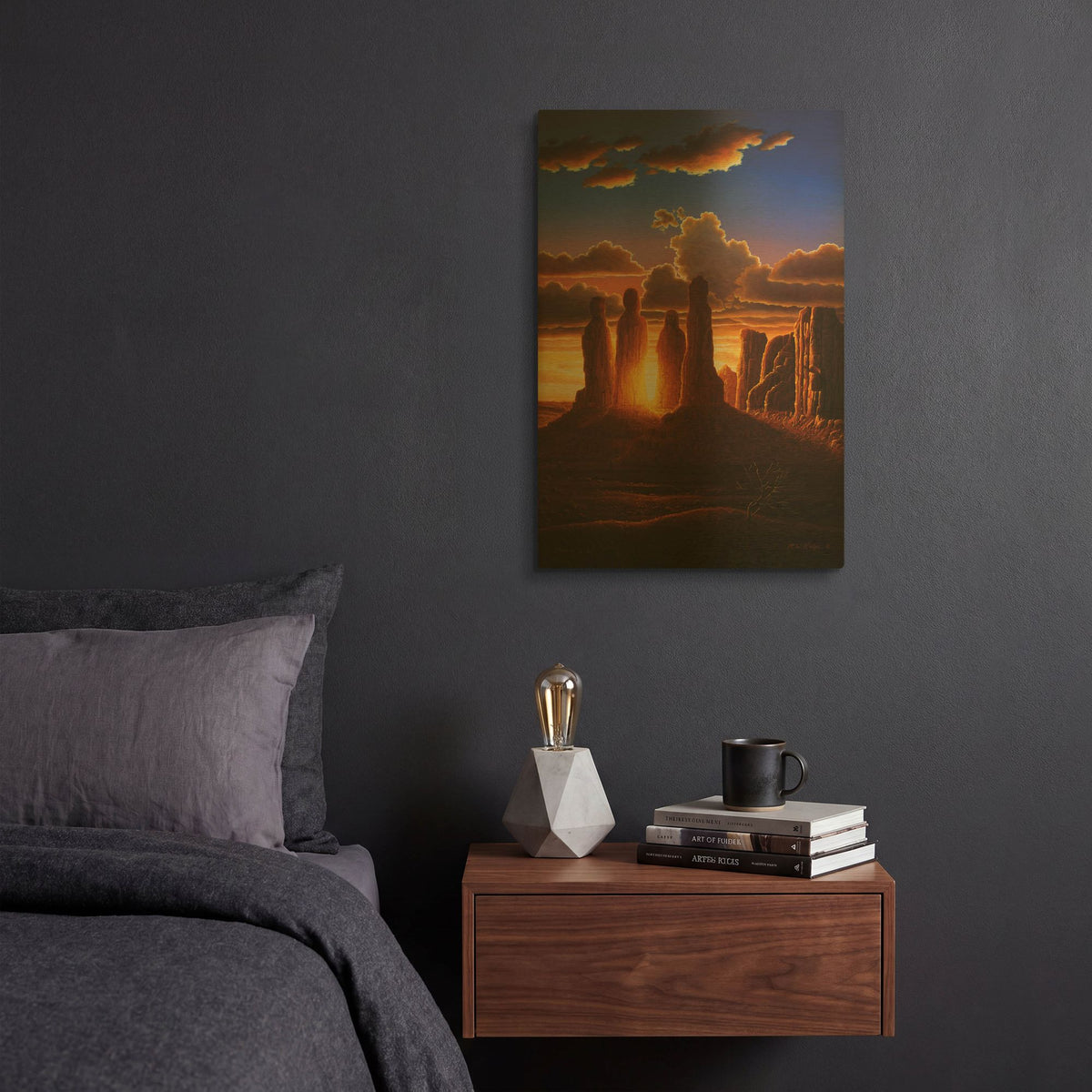 'Daniel 3.25' By R. Hed Gold Metal Wall Art