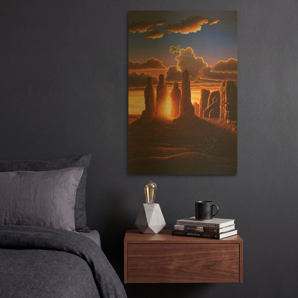 'Daniel 3.25' By R. Hed Gold Metal Wall Art