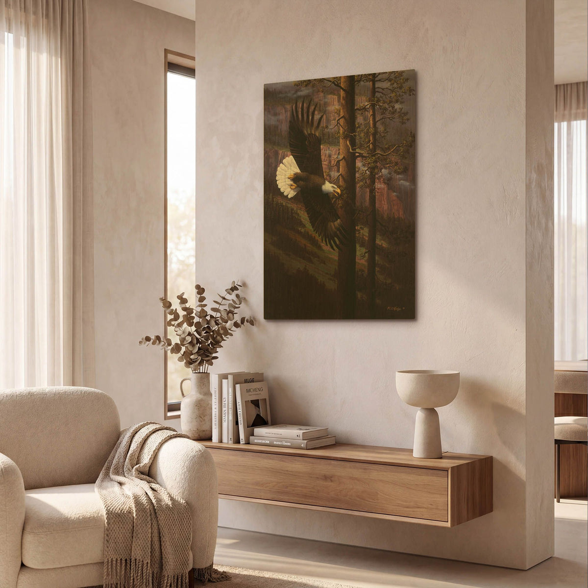 'The Master Of Freedom' By R. Hed Gold Metal Wall Art