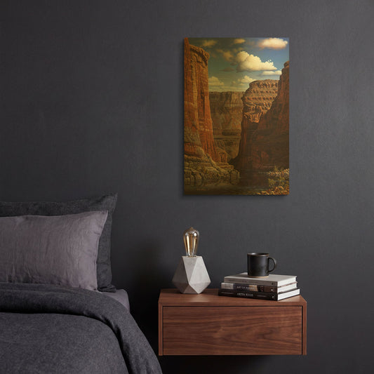 'Heavenly Invitation' By R. Hed Gold Metal Wall Art