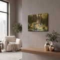 'Big Timber' By R. Hed Gold Metal Wall Art