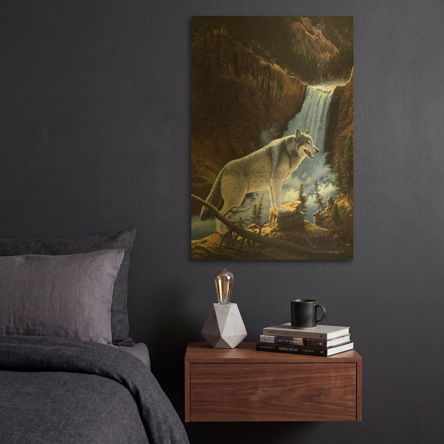 'Destiny' By R. Hed Gold Metal Wall Art
