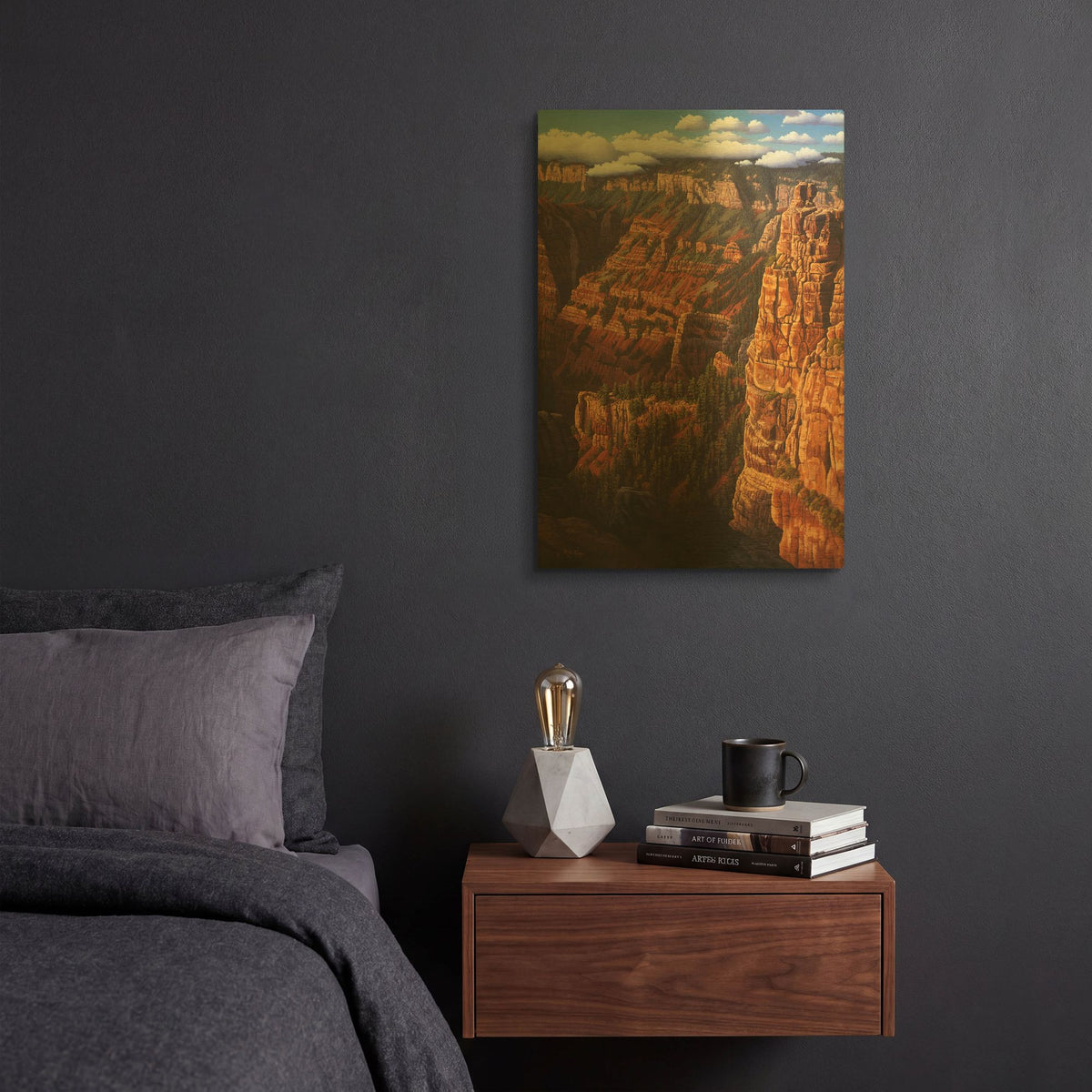 'World Of Wonders' By R. Hed Gold Metal Wall Art