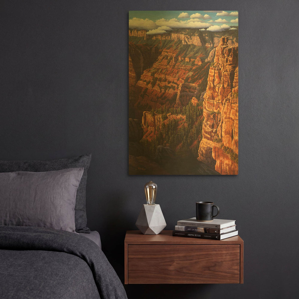 'World Of Wonders' By R. Hed Gold Metal Wall Art