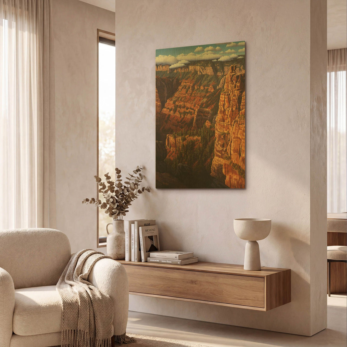 'World Of Wonders' By R. Hed Gold Metal Wall Art